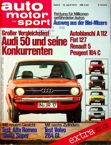 Deckblatt Auto Motor und Sport (08/1975)